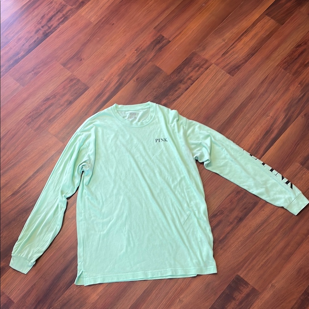 Victoria's Secret PINK lime Green long sleeve